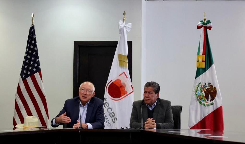 Realiza Ken Salazar reunión de seguridad en Zacatecas