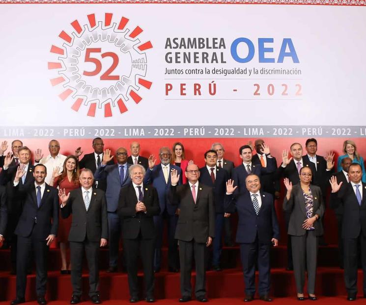 Culmina Asamblea General de OEA Culmina Asamblea General de OEA