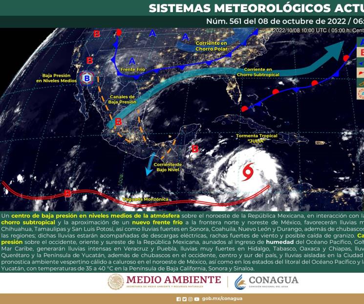 Frente frío 2 se extenderá a más estados