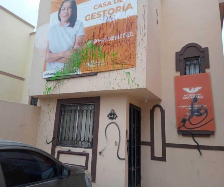 Denuncia diputada de MC ataques a su casa de gestión