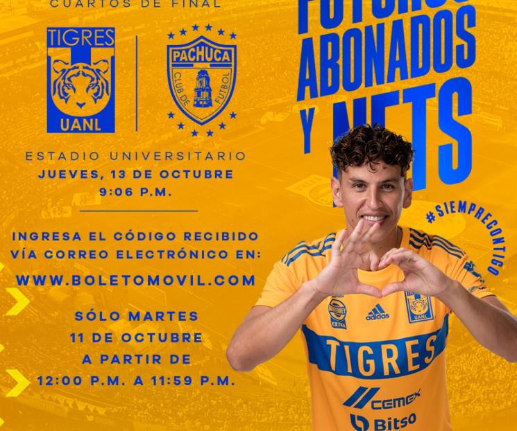 Inicia venta libre de boletos para Tigres y Rayados