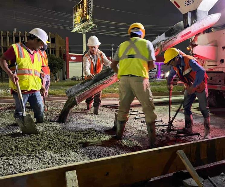 Tienen avance obras de rehabilitación de Avenida Sendero