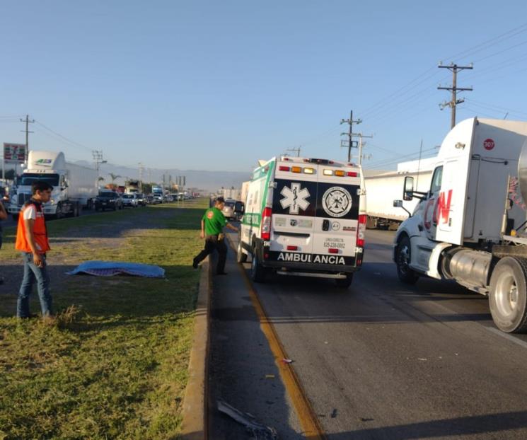 Muere hombre atropellado sobre Carretera a Laredo