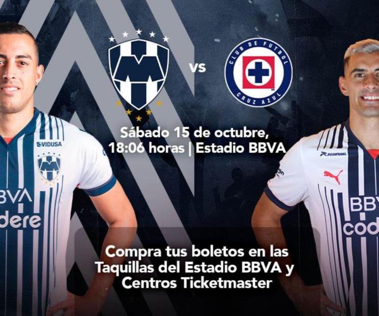Inicia venta libre para el Rayados vs Cruz Azul