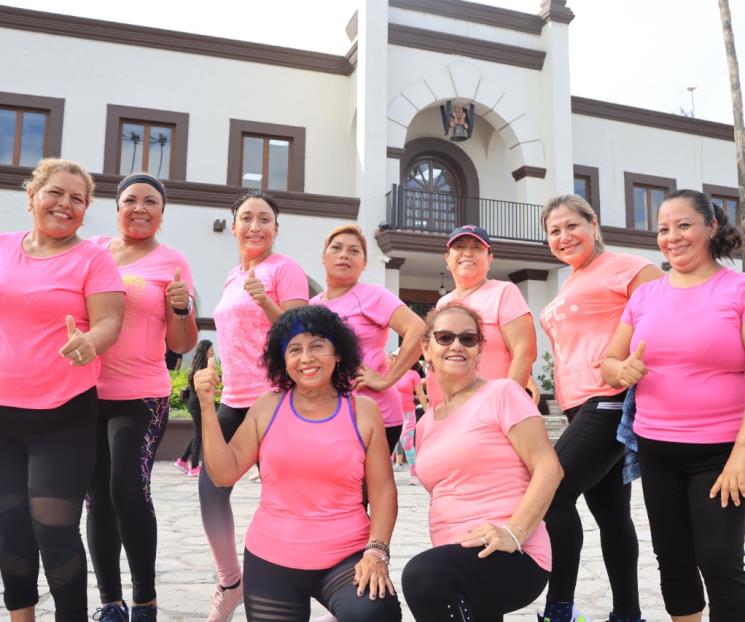 Concientizan con zumbatón rosa
