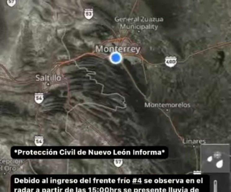 Monitorea NL regreso de lluvias y frío