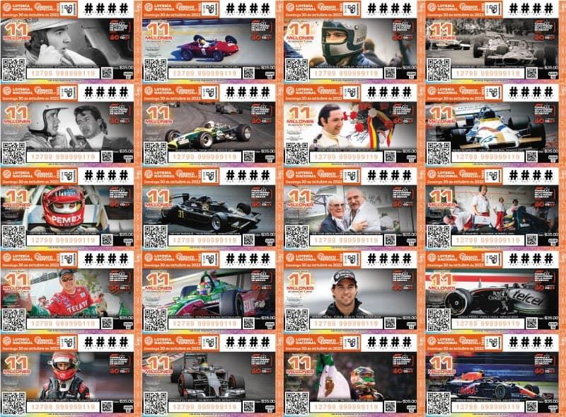 Lanzan billete de Lotería por los 60 años del GP en México