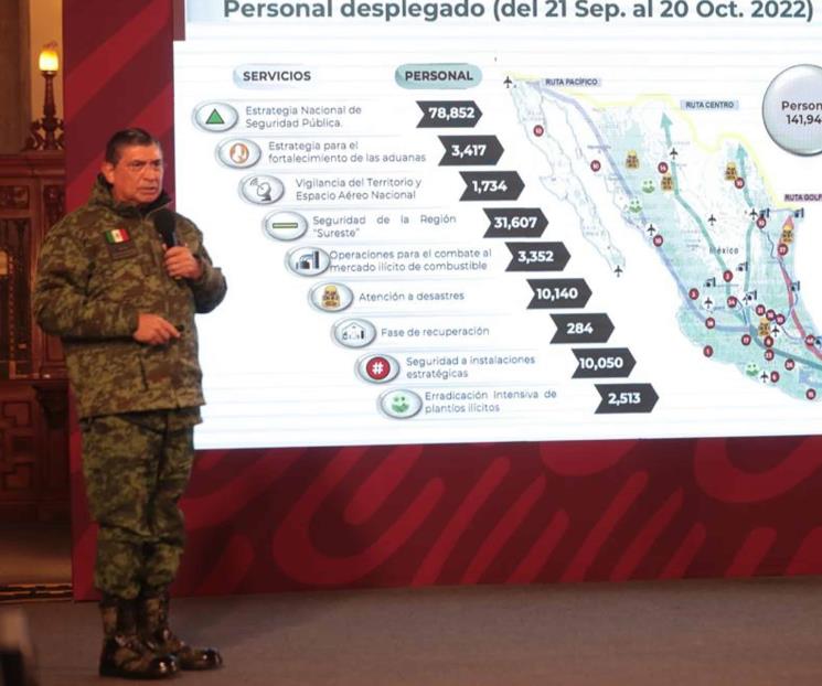 Aumentan a más de 31 mil los efectivos en frontera sur