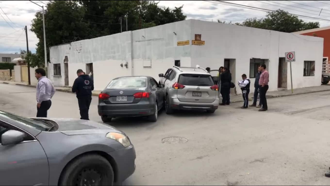 Los puestos de socorro se movilizaron al centro de Cadereyta, al reportarse un choque de crucero