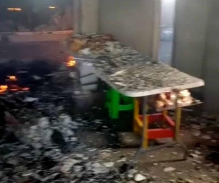 Panadería se incendia por acumulación de gas
