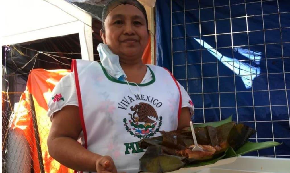 Tamales chilpanados de puerco con sarabando