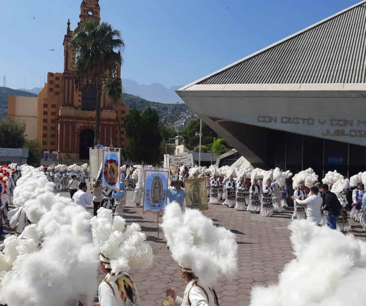 Comienzan matlachines a darle color a la Basílica