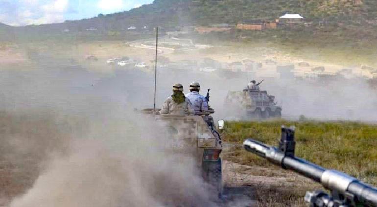 Realiza Sedena ejercicio de adiestramiento