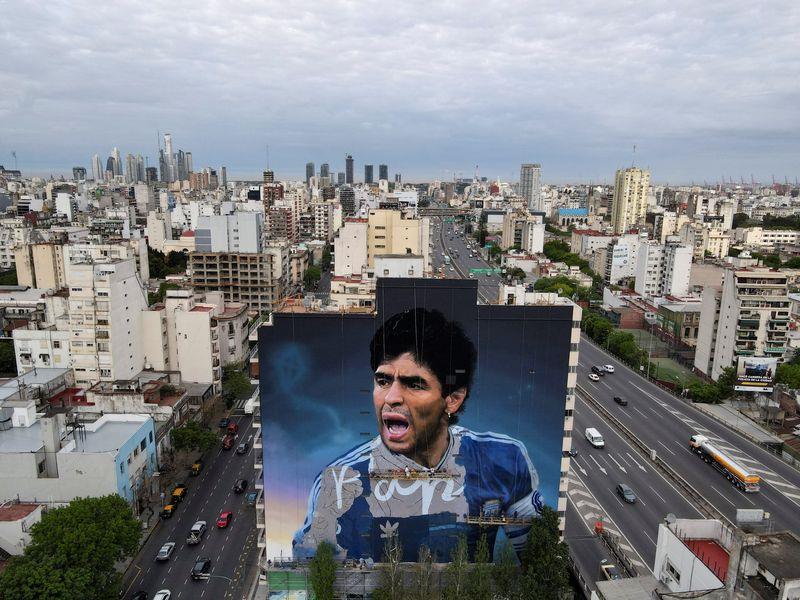 Diego Maradona inspira el mural más grande del mundo
