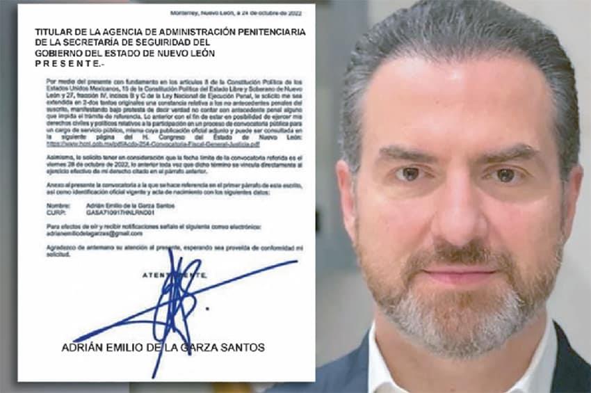 Confirma Adrián interés por la Fiscalía General de Justicia