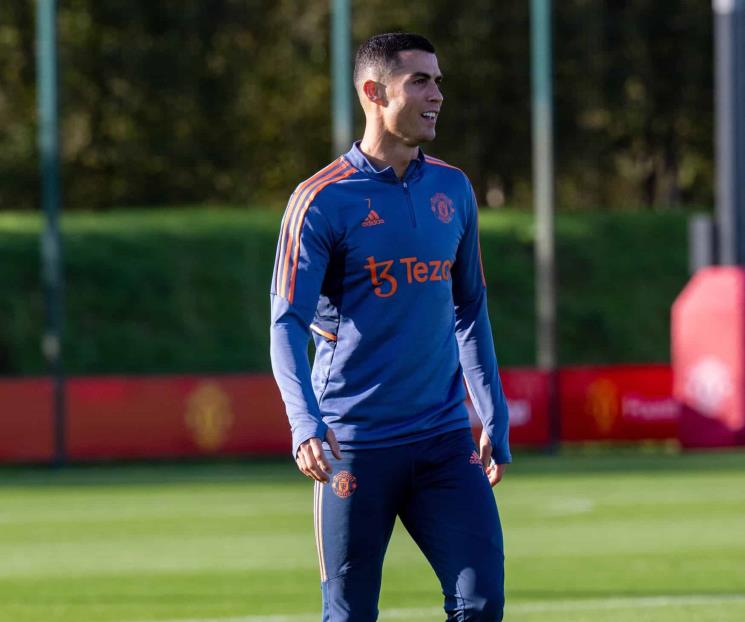 Listo CR7 para jugar con el United la Europa League