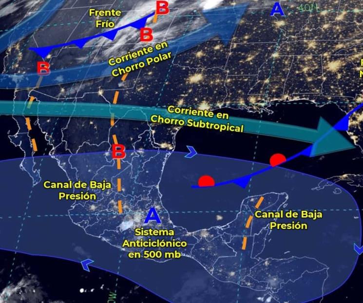 Se espera entrada de nuevo frente frío sobre México