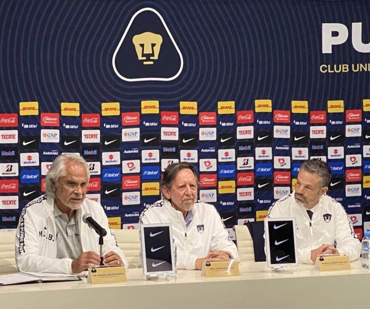 Presenta Pumas a Rafa Puente