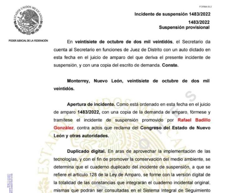 Notifican suspensión provisional para elección de Fiscal