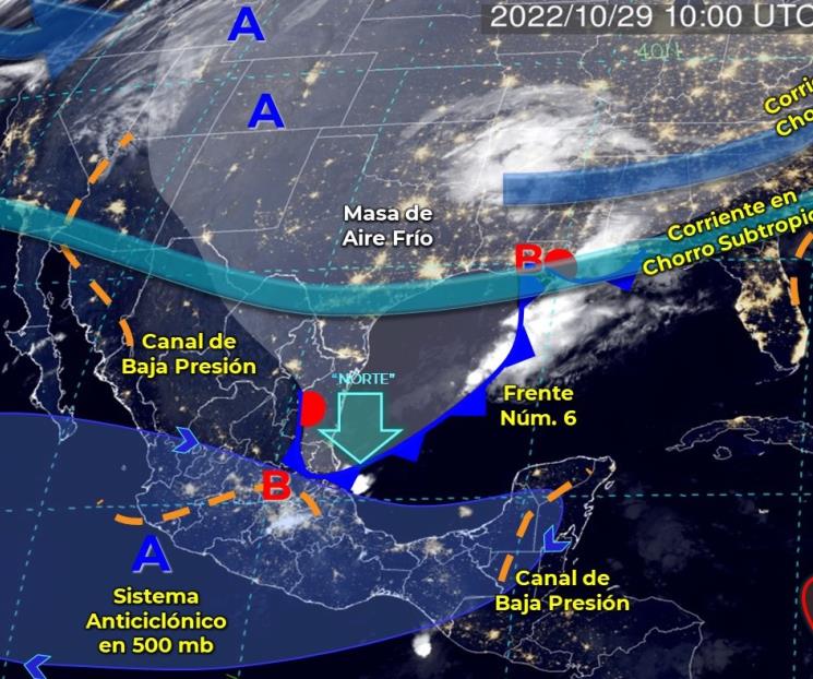 Frente Frío 6 provocará lluvias muy fuertes en 3 estados