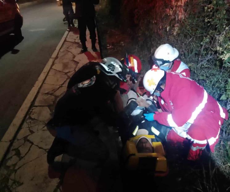 Derrapa su moto en General Terán