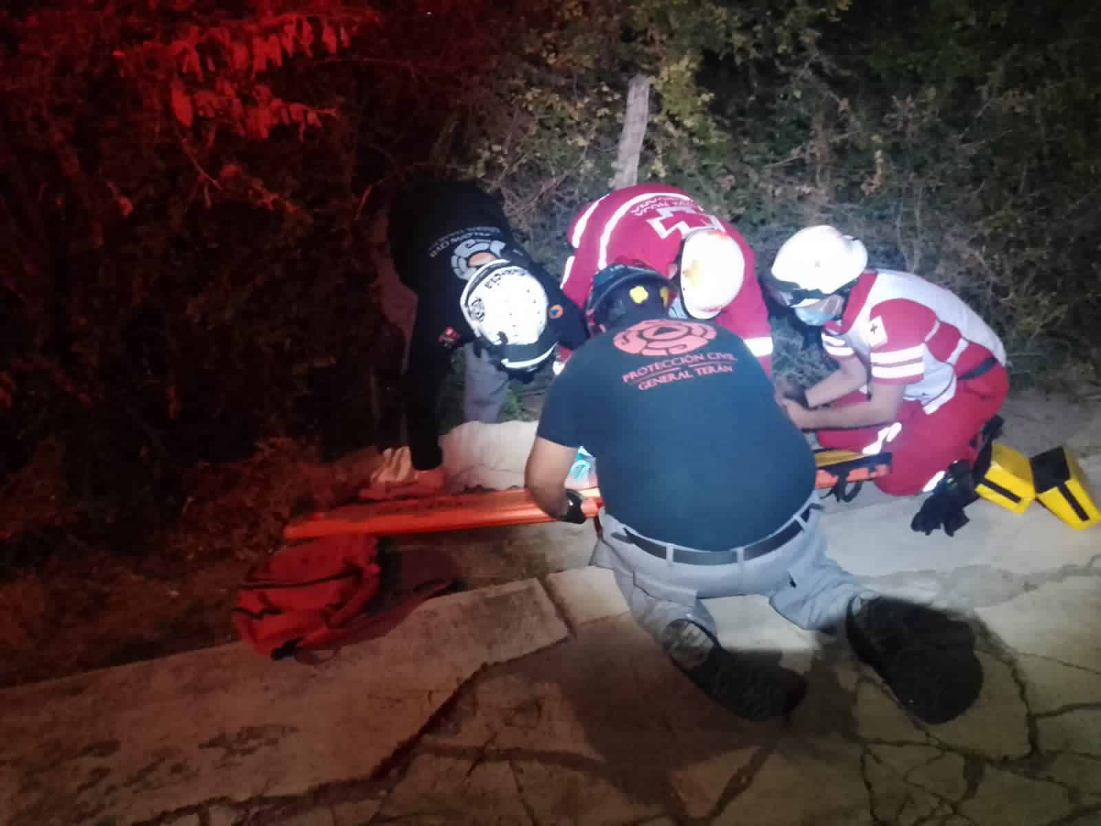 Un hombre terminó con lesiones de consideración, después de derrapar su motocicleta