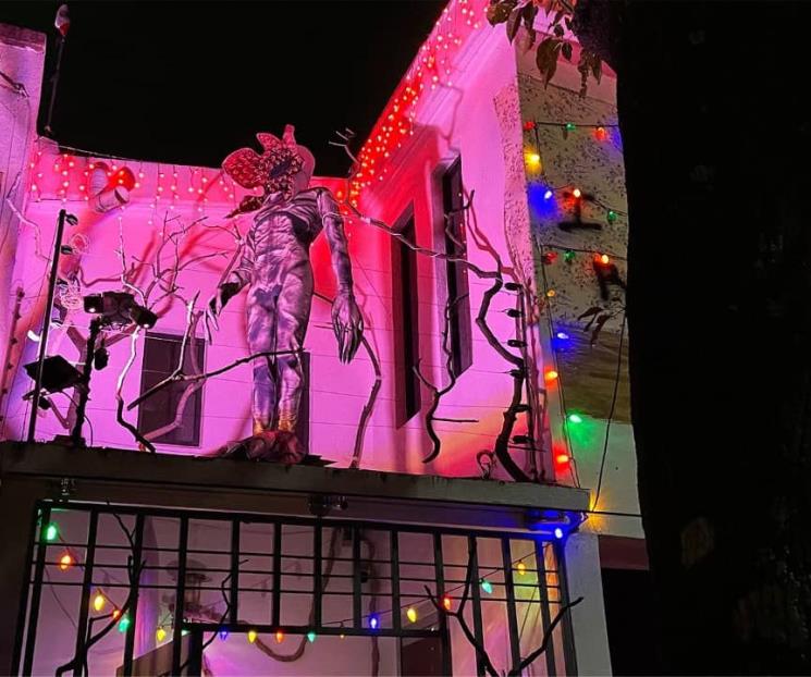 Sorprende casa adornada de Stranger Things en Naucalpan