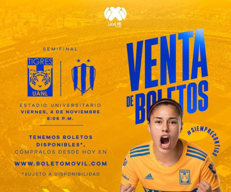 Inicia la venta libre en Tigres Femenil