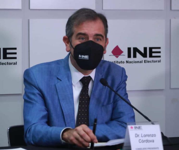 INE está por encima de los actores políticos:  Córdova