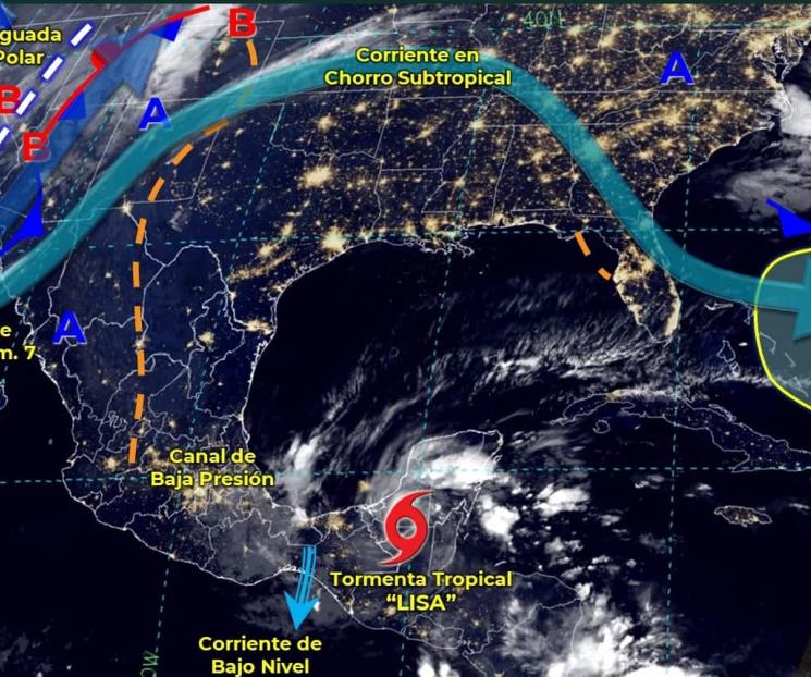 Huracán Lisa se degrada a tormenta tropical