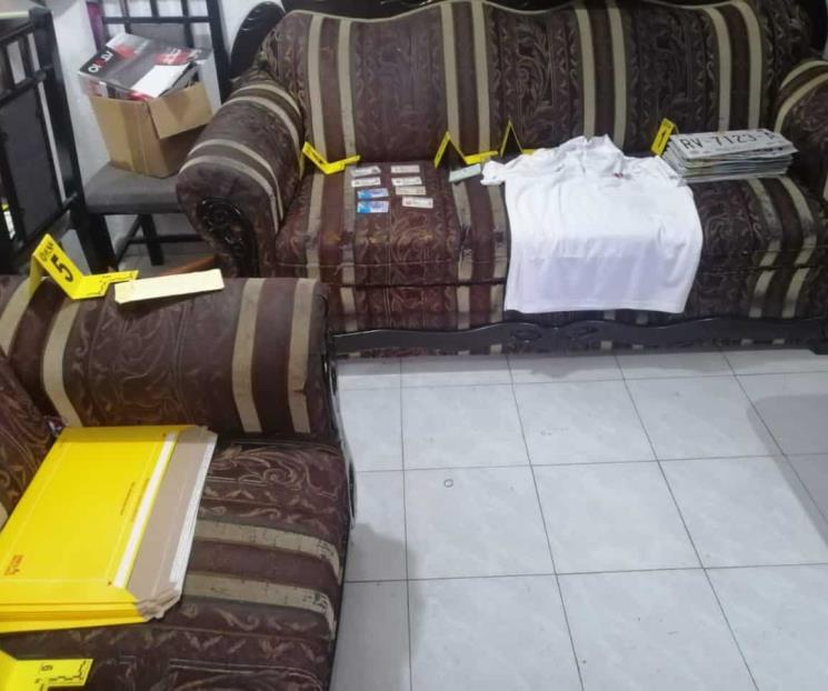 Localizan en cateo placas falsas