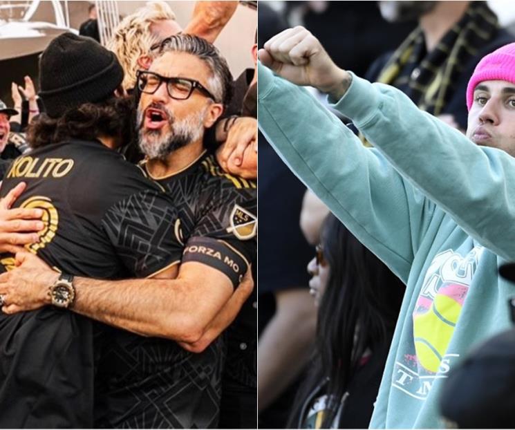 Celebran Justin Bieber y Jaime Camil en partido de fútbol