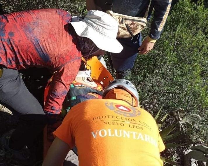 Excursionista resulta lesionado