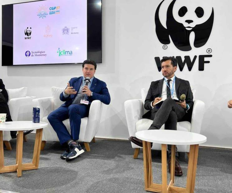 Presenta Samuel en COP27 avances de estrategia ambiental