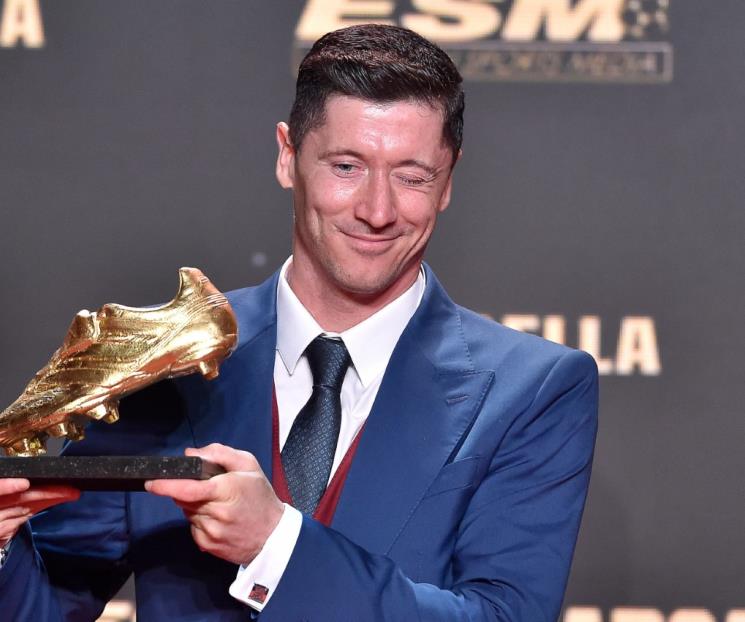 Recibe Lewandowski la bota de oro
