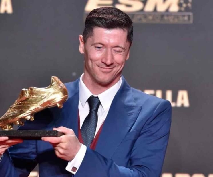 Recibe Lewandowski la bota de oro