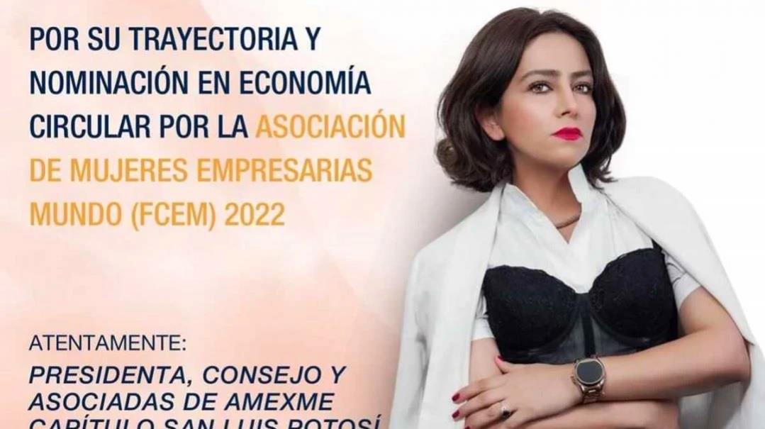 Diseñadora potosina recibe premio Emprendedora del Año