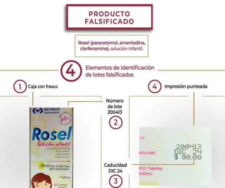 Emiten alerta por medicamentos infantiles falsificados