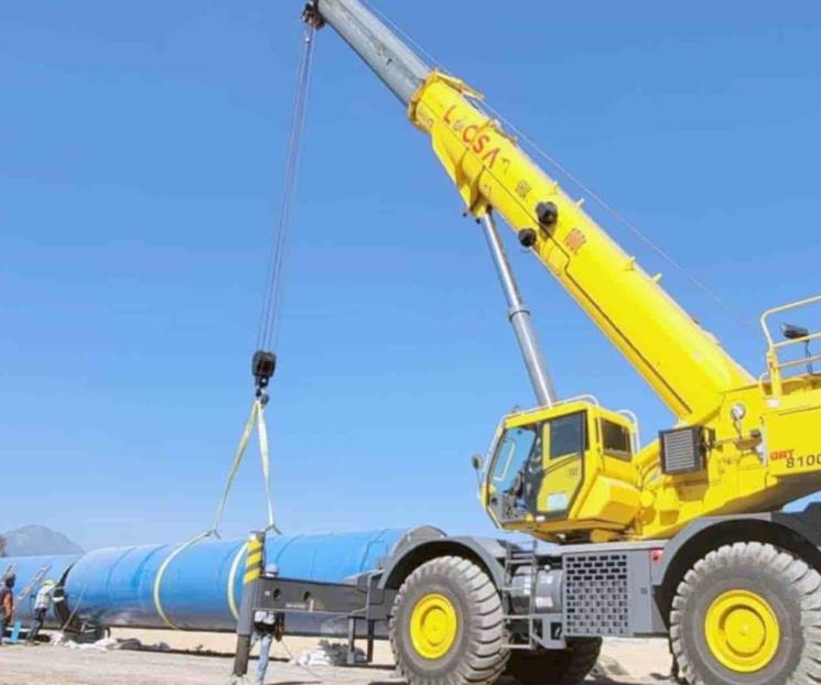 Llegan megatubos para Acueducto El Cuchillo II