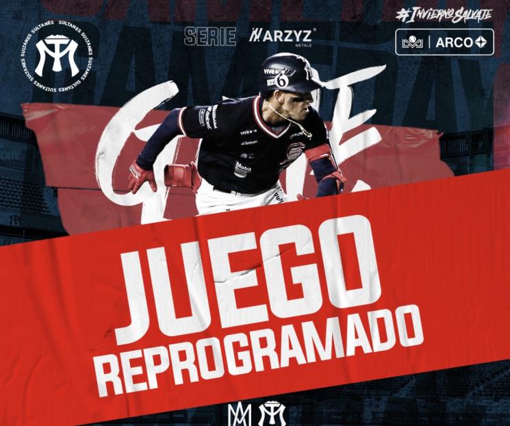 Suspenden lluvias juego de Sultanes el viernes