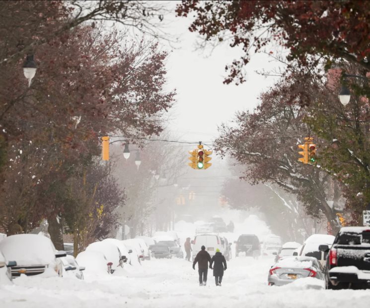 Tormenta de nieve azota a Nueva York