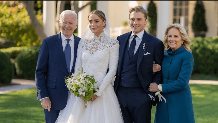 Nieta de Biden se casa en la Casa Blanca