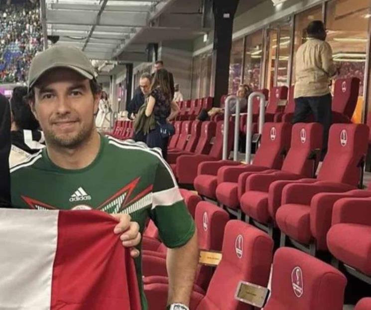 Asiste Checo Pérez a Doha para ver a México Asiste Checo Pérez a Doha para ver a México