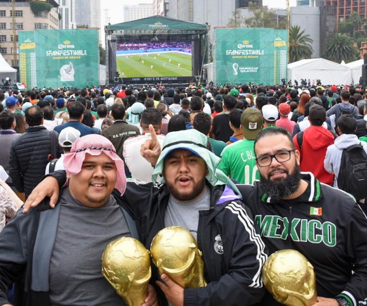 Una fiesta el fan fest en CDMX por el Tri vs Polonia
