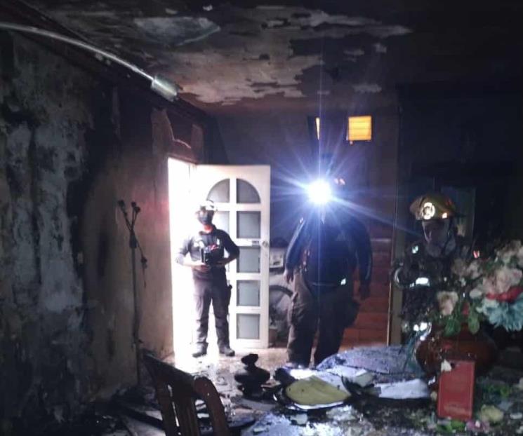 Deja incendio dos lesionados en Guadalupe