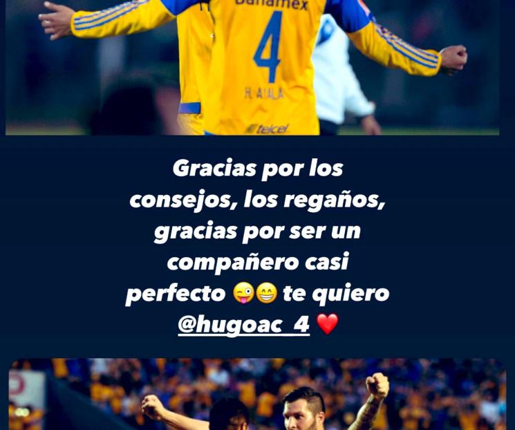 Se despide Gignac de Hugo Ayala
