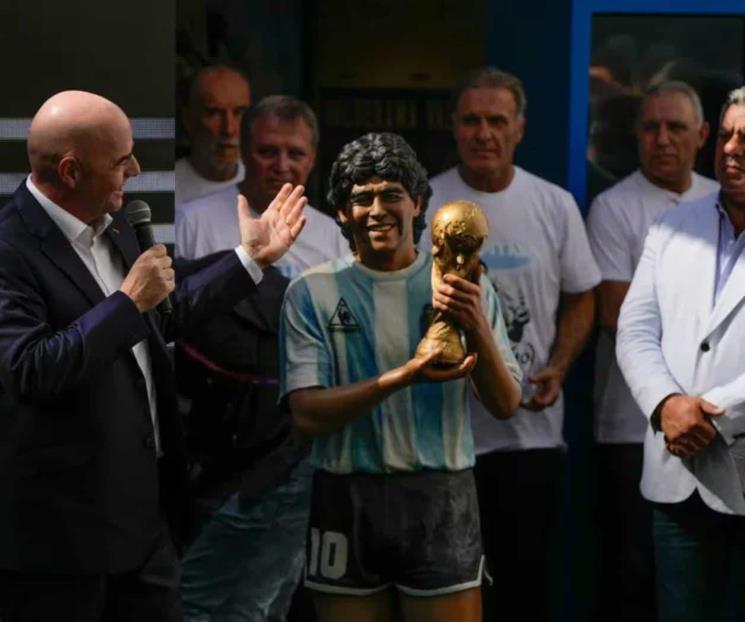 Homenajean a Maradona