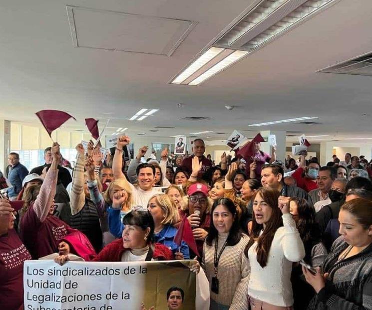 Ricardo Cavazos en campaña por el SUSPE Ricardo Cavazos en campaña por el SUSPE