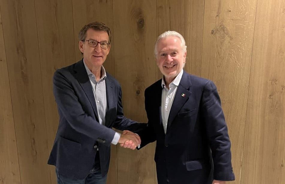 Se reúne Creel con líder del Partido Popular español