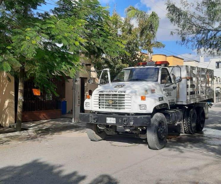 Alarma incendio en tanque de gas